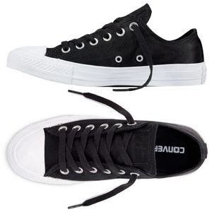 NIB Satin Converse Chuck Taylor All Stars Black, Women's 7